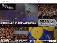 Tablet Screenshot of korfball.com