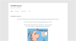 Desktop Screenshot of korfball.org.uk